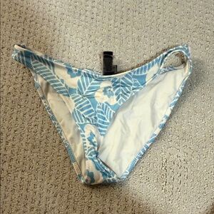 Triangl Swimwear Blue and White Bikini Bottom